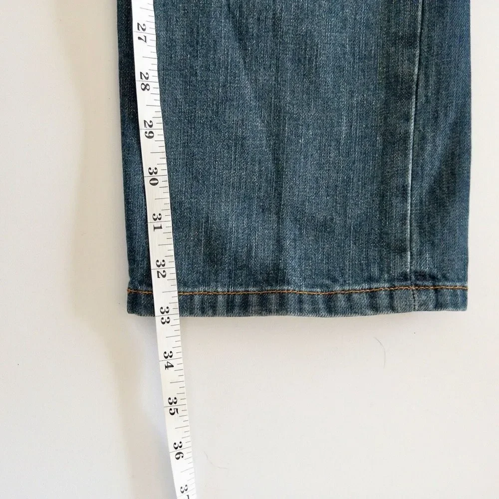 Ed Hardy By Christian Audigier Womens Size 31‎ Jeans Straight Leg Denim